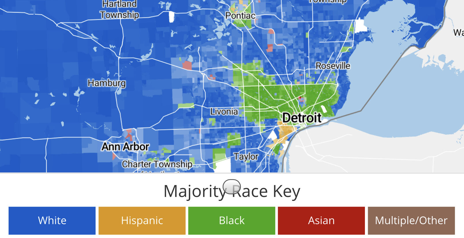 画像 デトロイトの人種分布図 いくらなんでもやばすぎるｗｗｗｗ まとめウォッチ速報