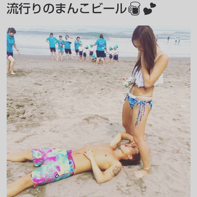 【画像】陽キャ強男の間で流行ってるビールの飲み方がコチラwww
