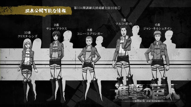 進撃の巨人 ユミルはどうやってクリスタを上位10名にいれたの 進撃のアニメ兵団