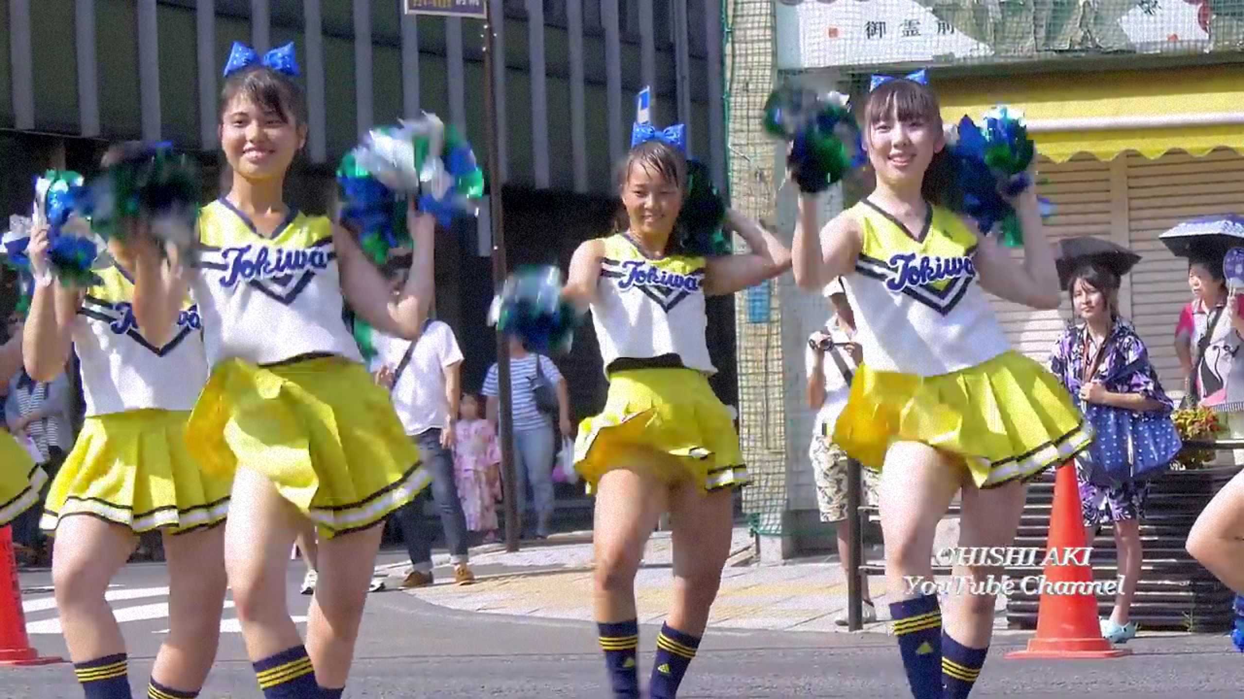 常磐大学高等学校チアガール かわいい清楚処女JKミニスカートでパンチラ : ちょっとエッチなブロ …