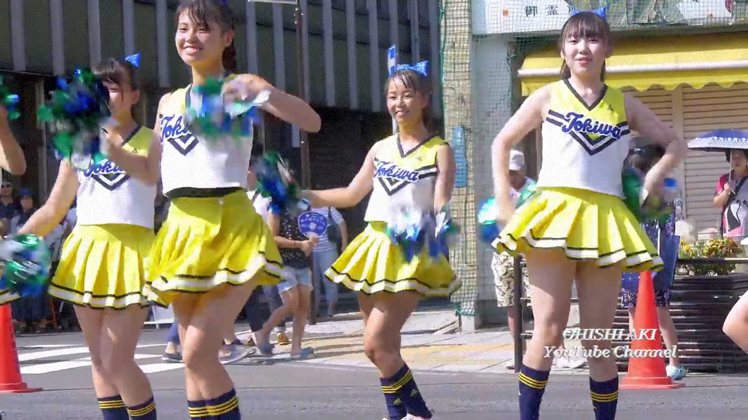 常磐大学高等学校チアガール かわいい清楚処女JKミニスカートでパンチラ : ちょっとエッチなブロ …