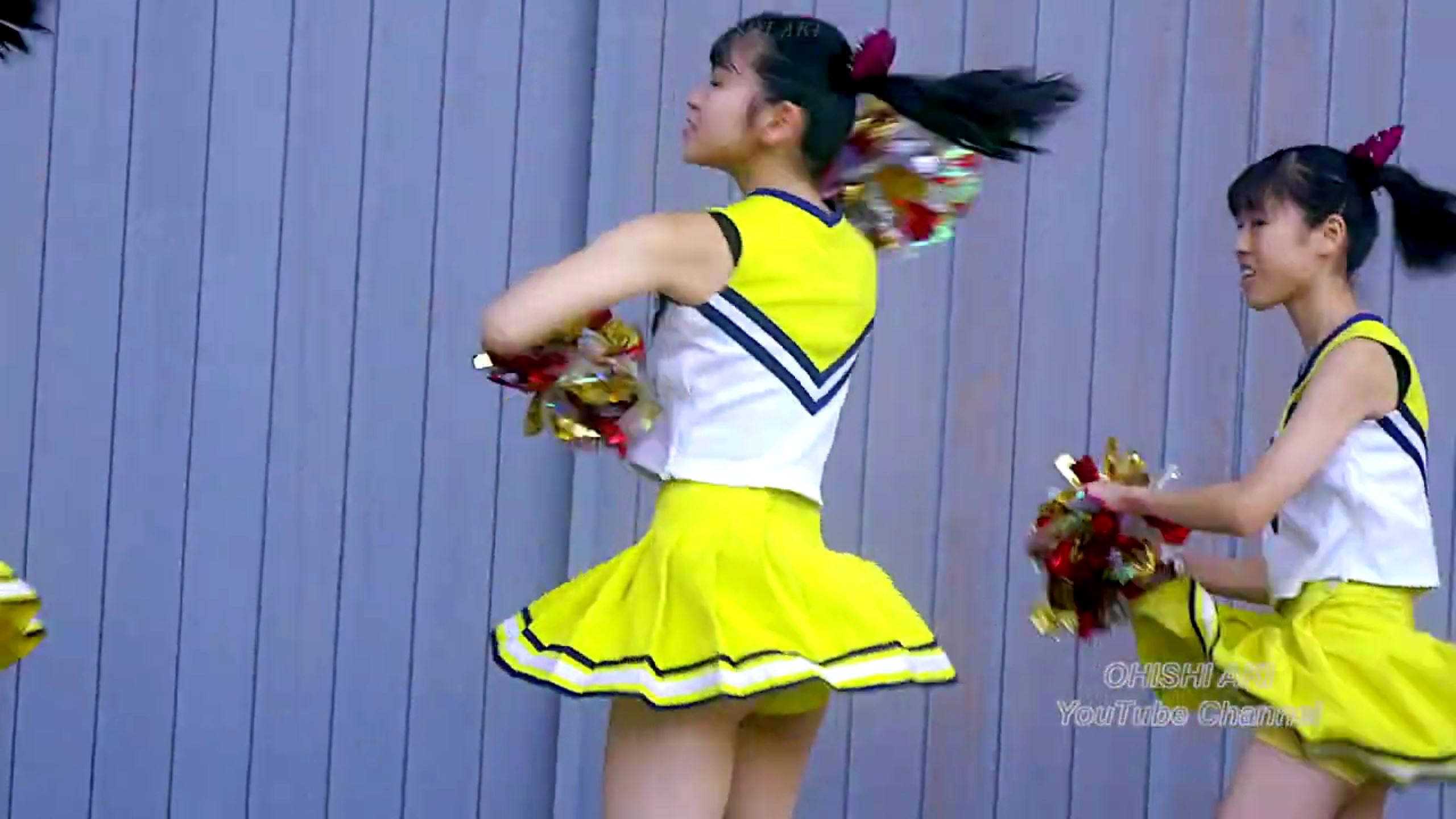 常磐大学高等学校チアガール かわいい清楚処女JKミニスカートでパンチラ : ちょっとエッチな …