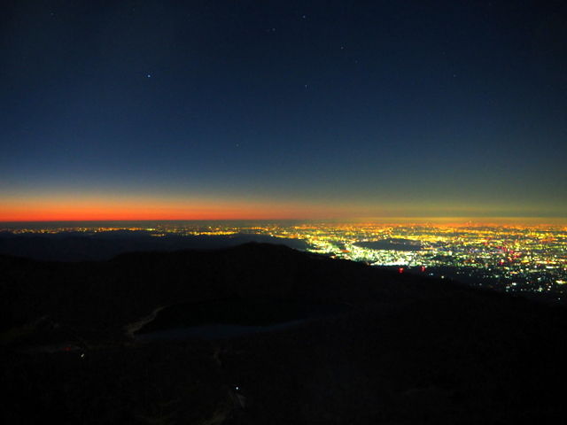 赤城山 地蔵岳 スターライトハイク トワイライト編 赤城山日記