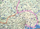 JR武蔵野線とJR東北本線とJR中央線