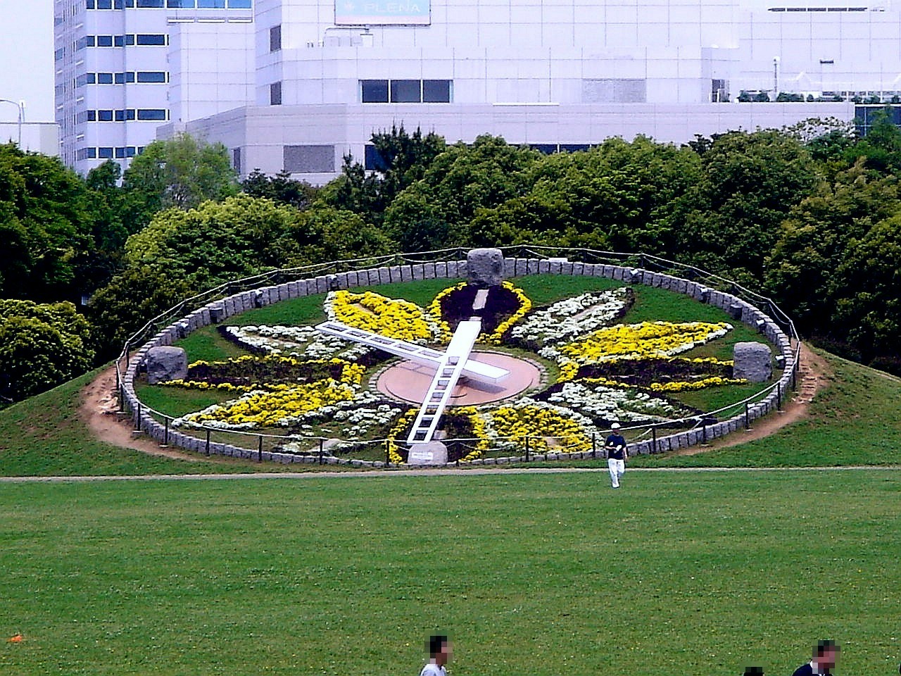 初夏の風10 千葉市張海浜公園芝生広場の花時計編 10 ビビット10part1