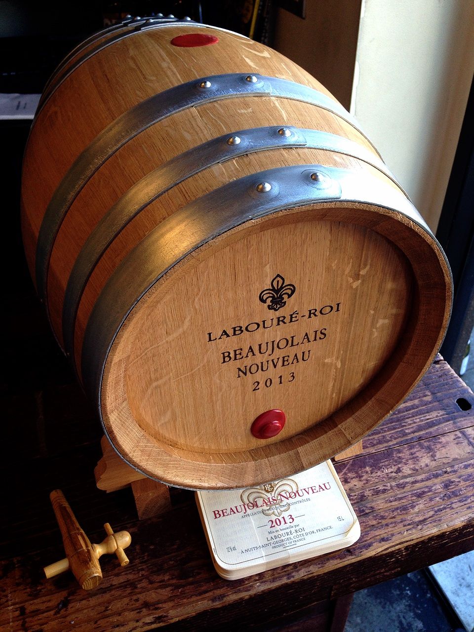 ボジョレヌーボー樽、 2009年ボジョレヌーボー樽、 木樽、 ワイン樽