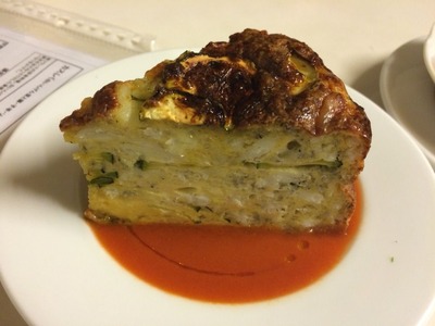 白魚とズッキーニのスペインオムレツ