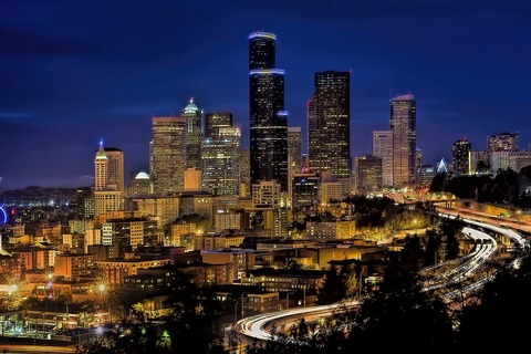 Skyline-Blue-Hour-Urban-Downtown-Seattle-Cityscape-936589 Skyline-Blue-Hour-Urban-Downtown-Seattle-Cityscape-936589