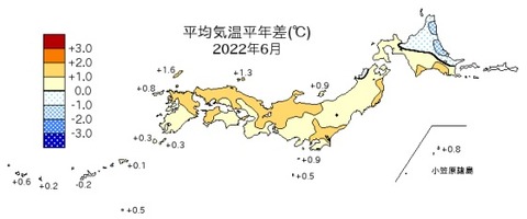 20220717平均気温2022年6月