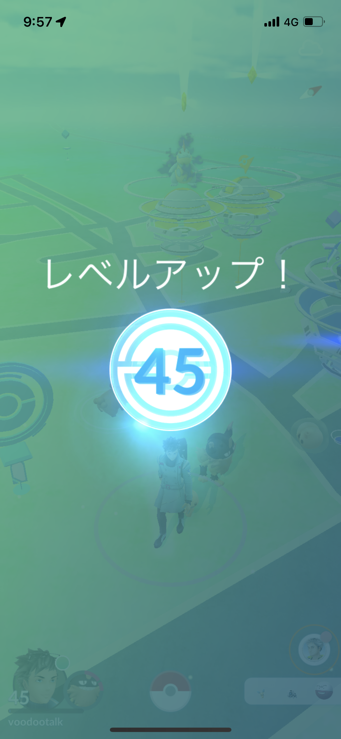 ポケモンgoでレベル45に到達 Voodootalk S Blog