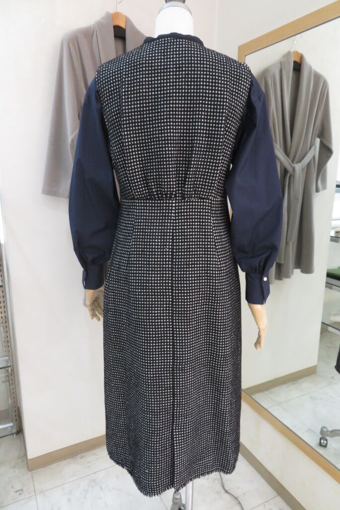 ボールジィ、ワッフルツイードキーネックワンピース : VOYAGE 北上尾