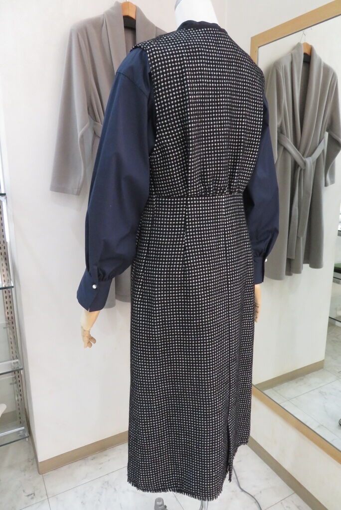 ballsey ワッフルツイード キーネックワンピース ワッフルツイード キーネックワンピース｜トゥモローランド 公式通販