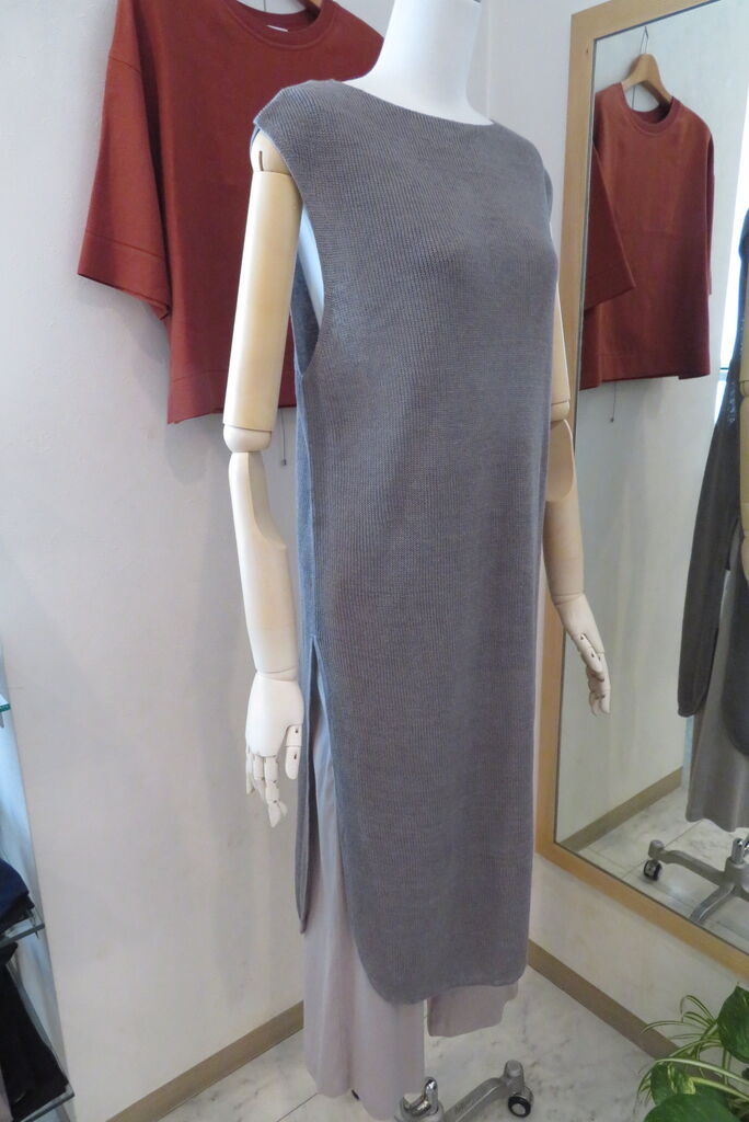 トゥモローランド ギャルリーヴィー リネンベーシックサイドスリットニットワンピース Voyage 北上尾