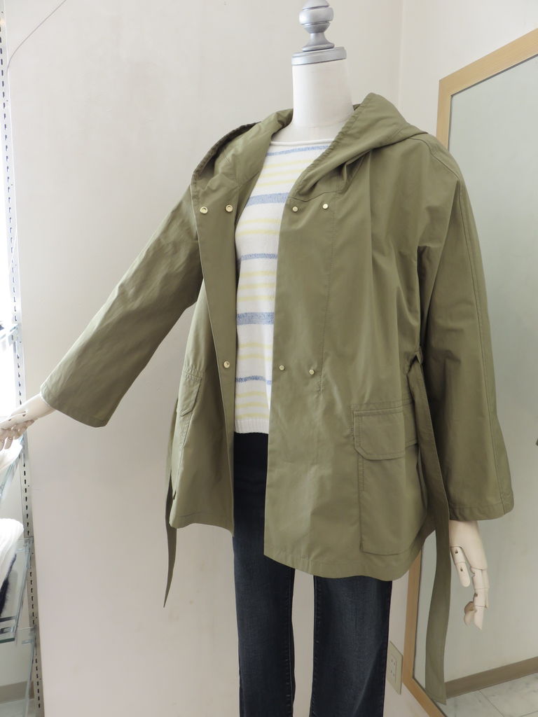 MACPHEE コットンナイロンポプリン フーデッドジャケット ¥23,100