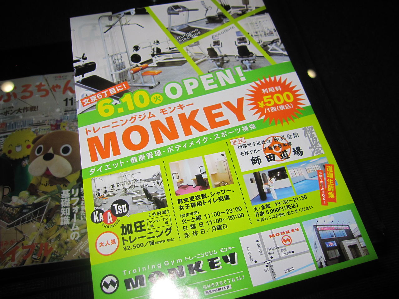 トレーニングジム Monkey 福井キックボクシング 柔術日記