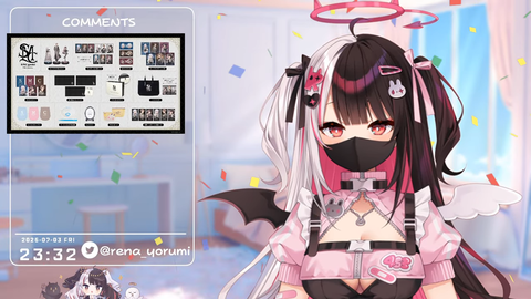 【 プチお披露目 】７周年を迎えました！ありがとうねぇ🐤♥ 【 にじさんじ _ 夜見れな 】 31-21 screenshot