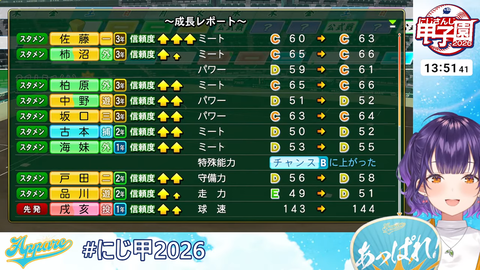 【 #にじ甲2026 】私立朝晴高校☀️1年目夏~⚾✨【 七瀬すず菜 _にじさんじ】 5-51-50 screenshot