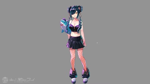 【#北小路ヒスイ新衣装】都会の夜に溶け込む新衣装（げぼかわ）【北小路ヒスイ_にじさんじ】 38-21 screenshot