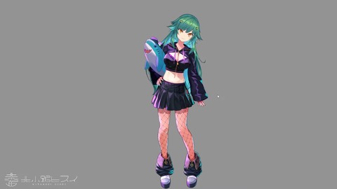 【#北小路ヒスイ新衣装】都会の夜に溶け込む新衣装（げぼかわ）【北小路ヒスイ_にじさんじ】 39-37 screenshot