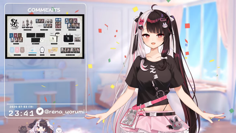 【 プチお披露目 】７周年を迎えました！ありがとうねぇ🐤♥ 【 にじさんじ _ 夜見れな 】 40-3 screenshot