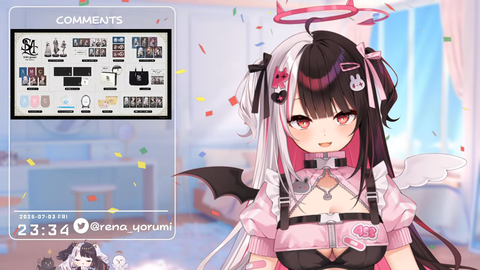 【 プチお披露目 】７周年を迎えました！ありがとうねぇ🐤♥ 【 にじさんじ _ 夜見れな 】 32-55 screenshot