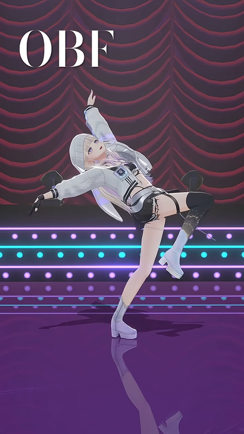 #OBF 自由に踊ってみた【轟はじめ】#shorts #vtuber 0-17 screenshot (1)