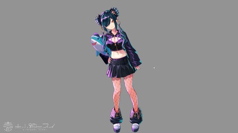 【#北小路ヒスイ新衣装】都会の夜に溶け込む新衣装（げぼかわ）【北小路ヒスイ_にじさんじ】 38-5 screenshot