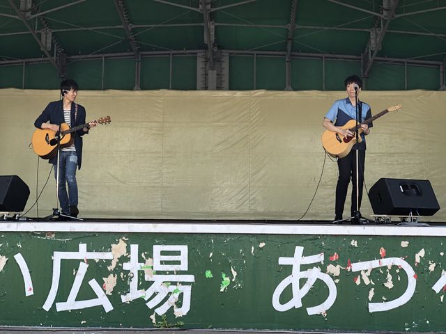 スポカル19 厚別新札幌ふれあい広場のステージから Voiceの だってｍｃ長いんだもん