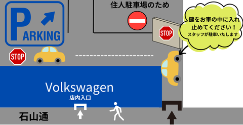 Volkswagen　駐車場案内