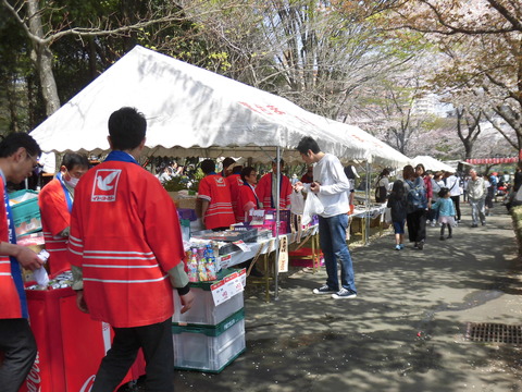 桜まつり、出店