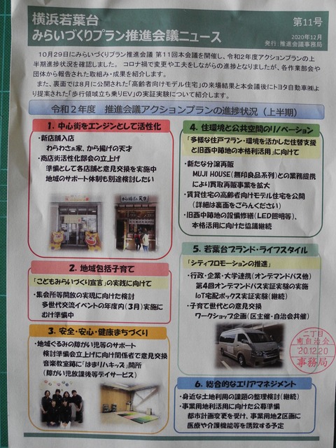 36横浜若葉台みらいづくりプラン推進会議ニュース 第11号
