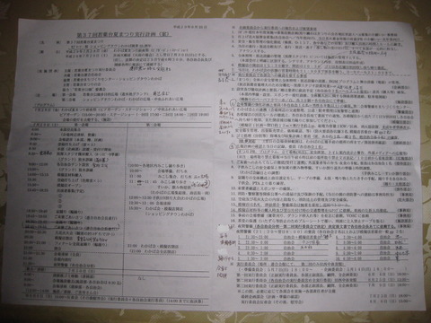 夏祭り全体会議資料
