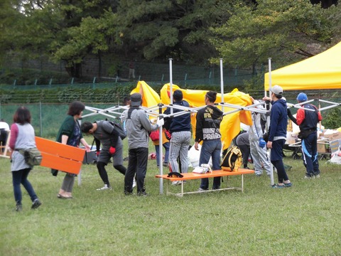テント撤収