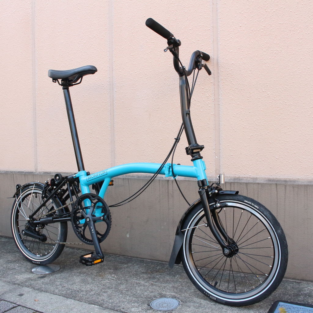 ブロンプトン 純正 フロントホイール BROMPTON ブラック 新車取外し