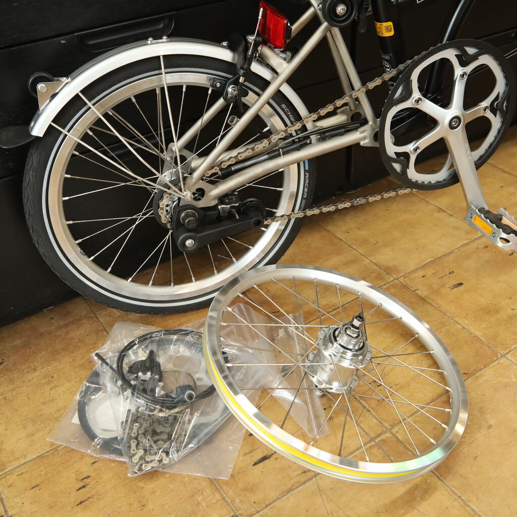 BROMPTON　M3L 純正パーツセット　自転車ホイール BROMPTON(ブロンプトン) さりげないカスタム : wadacycle news