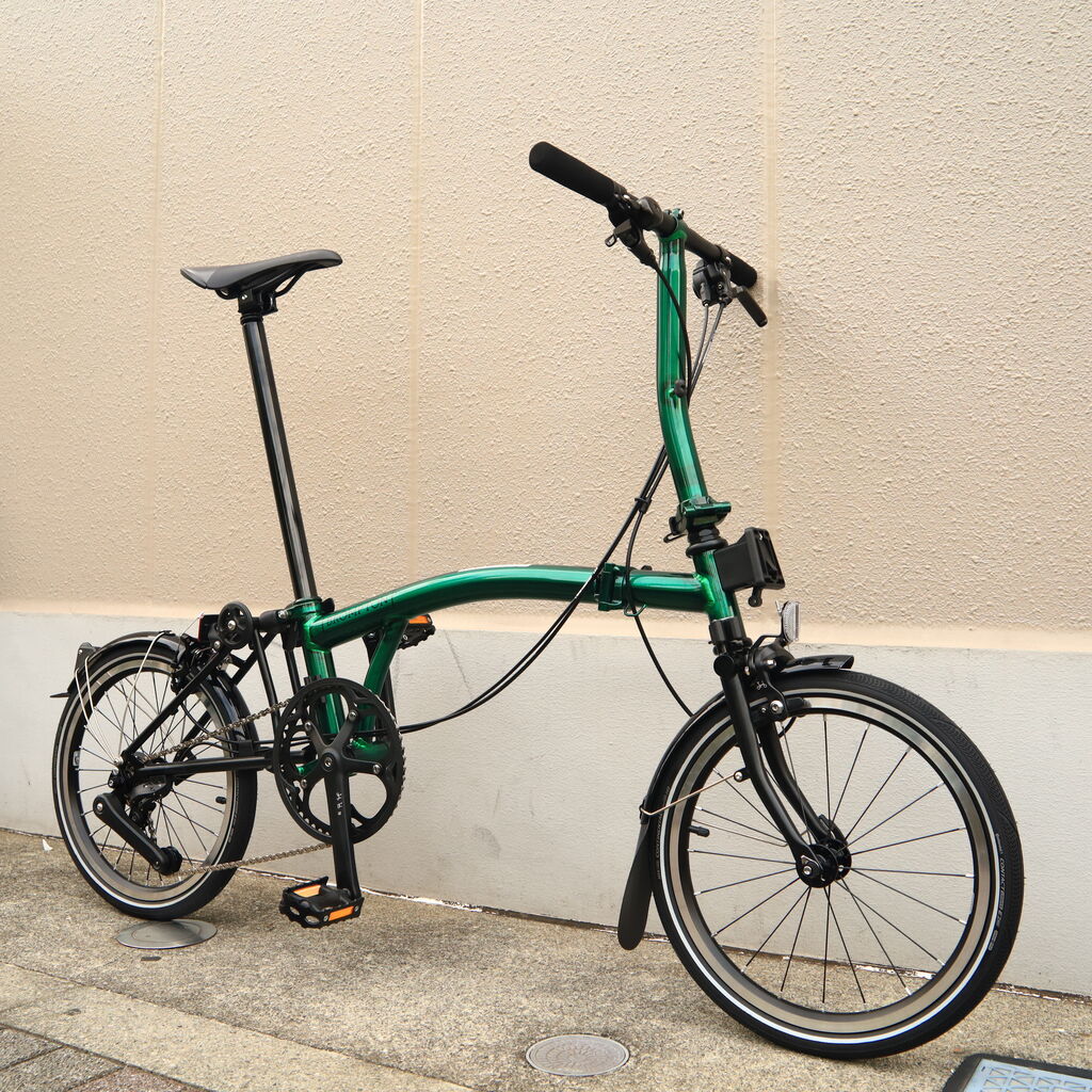ブロンプトン　Pライン4速　エメラルドラッカー BROMPTON P Line「エメラルドラッカー」在庫あります