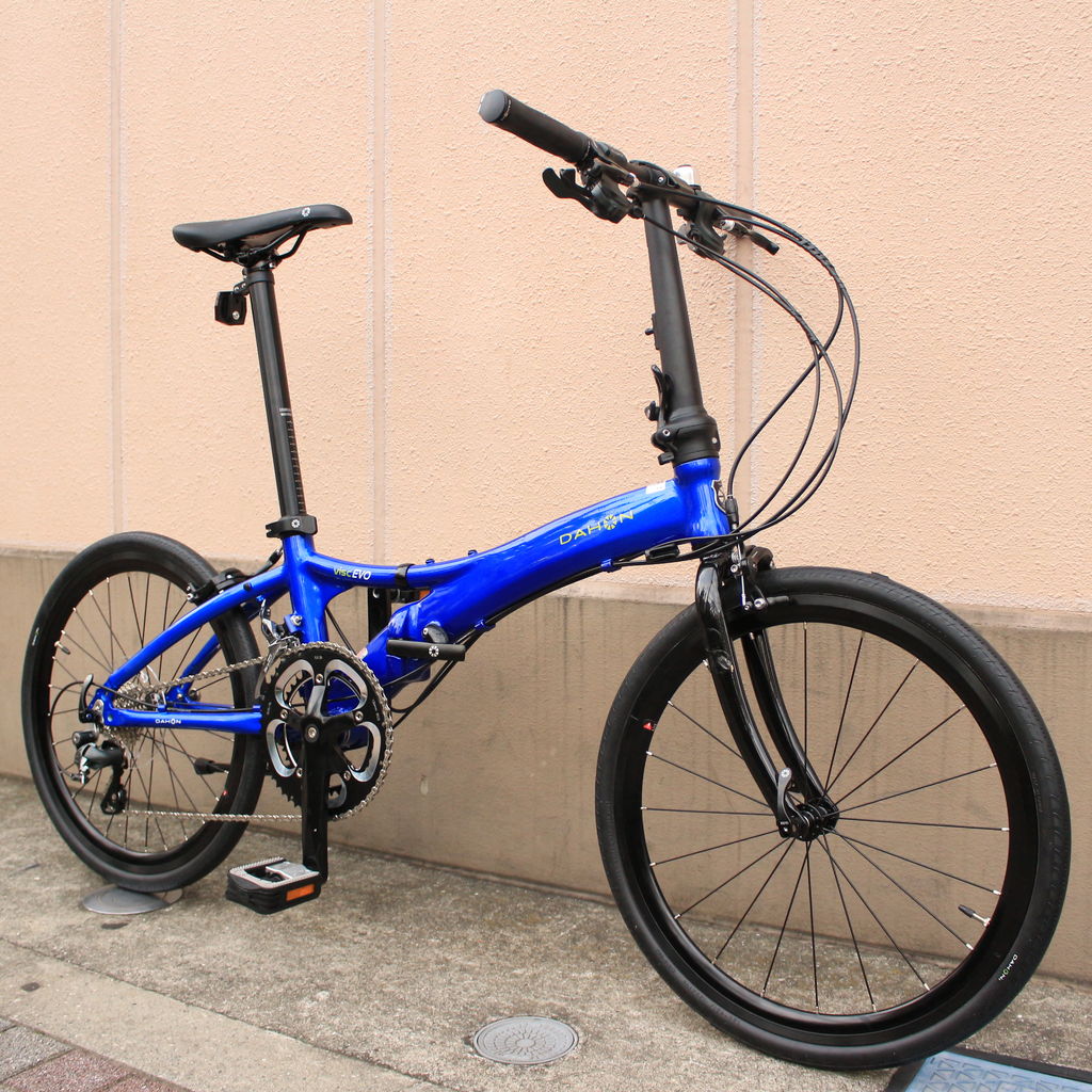 DAHON - ダホン ヴィスクエヴォ　2019年モデル　ブルー　折りたたみ 2019 DAHON 「Visc EVO」入荷しました : wadacycle news