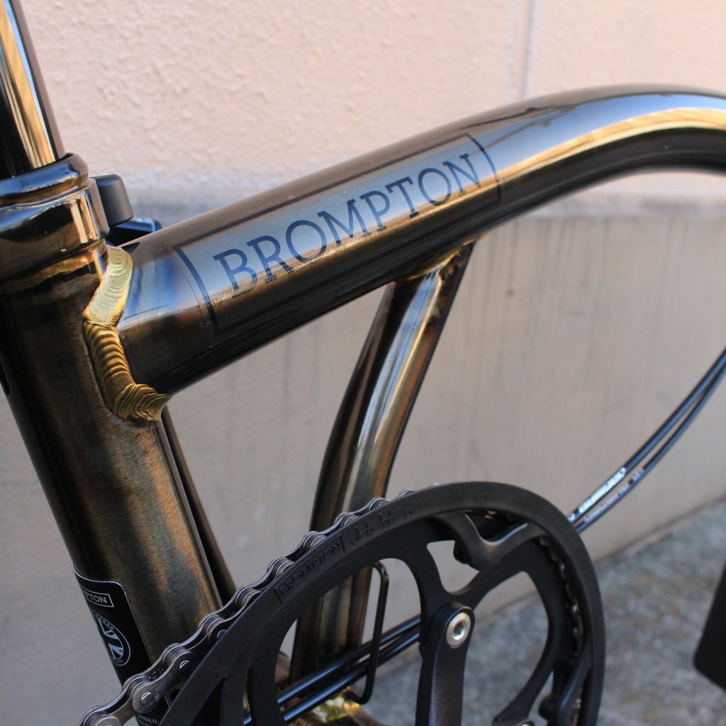 BROMPTON チタン製リアフレーム - Matt Black