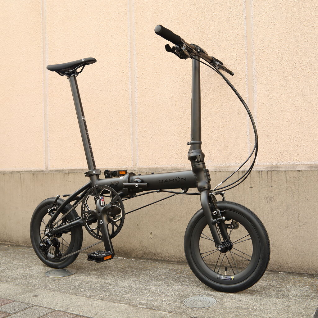 限定生産] DAHON(ダホン) K3 Matte Black (14” Carbon Wheel仕様)入荷しました‼ : wadacycle news