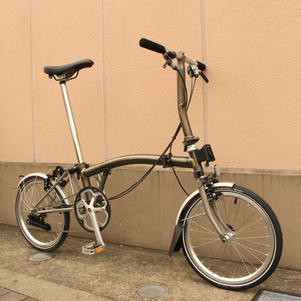 BROMPTON - 2018ブロンプトン M6RDハブダイナモ前後ライト グリーン最上位モデルラック BROMPTON ( ブロンプトン ) 折りたたみ自転車 C Line EXPLORE