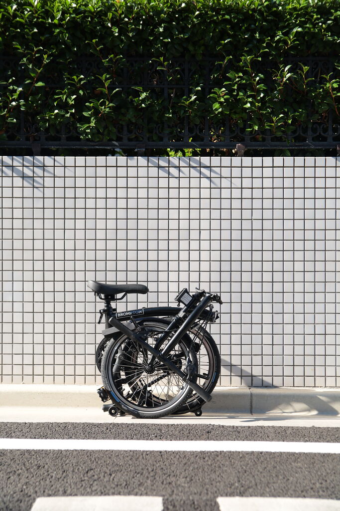 折りたたんだ状態のBROMPTON S2L