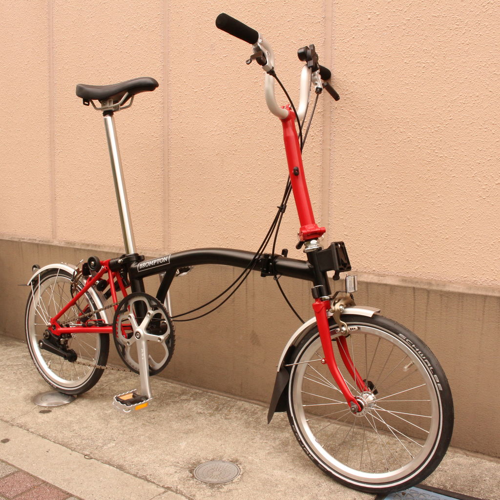 BROMPTON 2020年B-SpokeオーダーM2L BROOKSサドル赤色