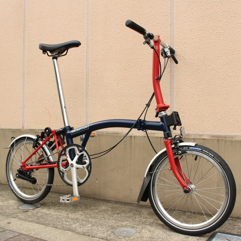 BROMPTON 2020年B-SpokeオーダーM2L BROOKSサドル赤色