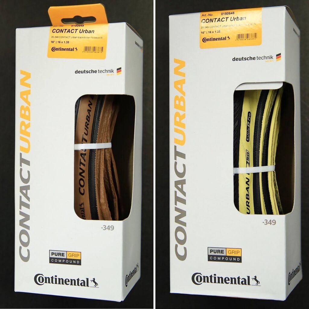 BROMPTON用[CONTACT URBAN 16x1.35]のサイドカラータイヤが入荷