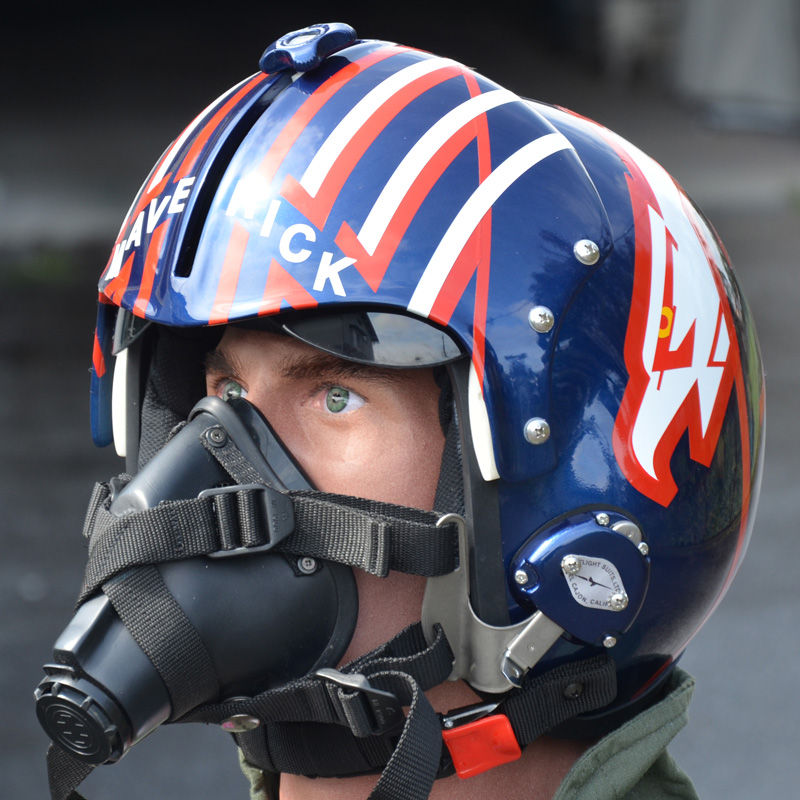 トップガン風 MAVERICK仕様 本物パイロットヘルメット（酸素マスク付き） トップガン風 MAVERICK仕様 本物パイロットヘルメット（酸素