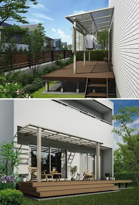 テラス屋根／YKKAPソラリア（テラス囲い）富山県小矢部市～テラス屋根の修理、テラス屋根の工事～ : 鍵店 アルミ建材和田