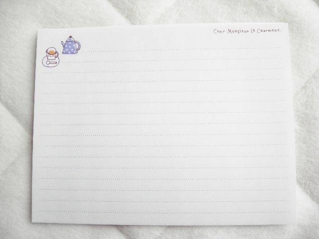 130円レター とレターセット収納 ささやかな毎日を大切に