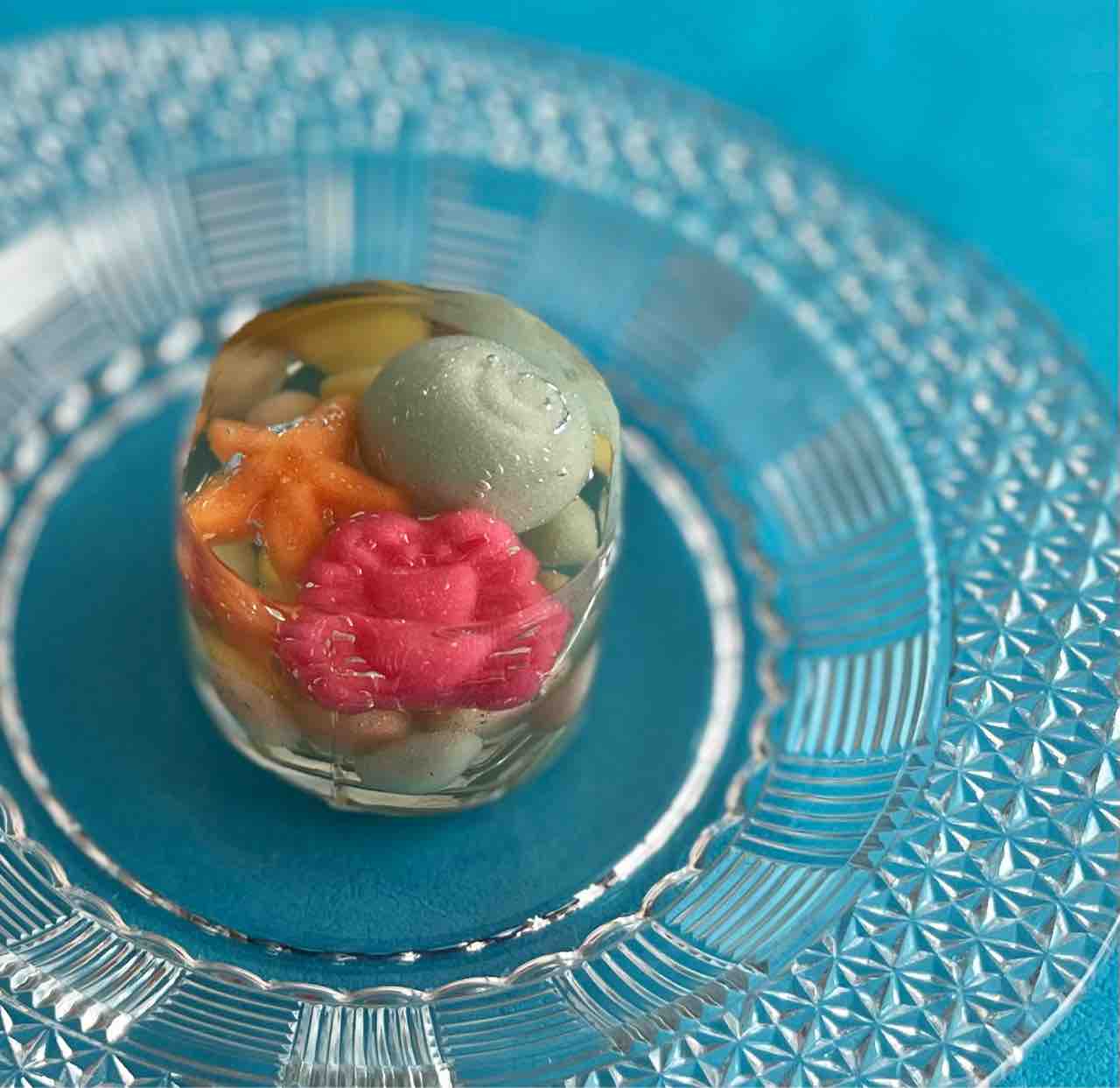 第3029回 一炉庵の生菓子『磯遊び』と『金魚すくい』・『 虹