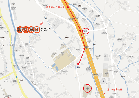 枝川農園経路図（参加者用）