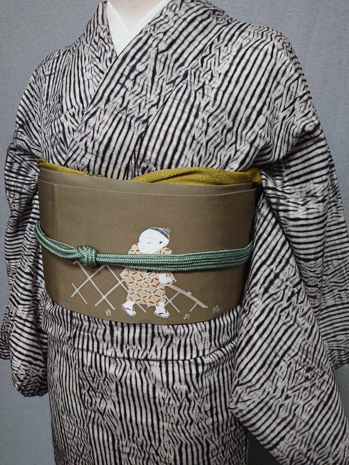 杢目絞り　着物 杢目絞りの着物です : 和布 菜桜 (店番日記)